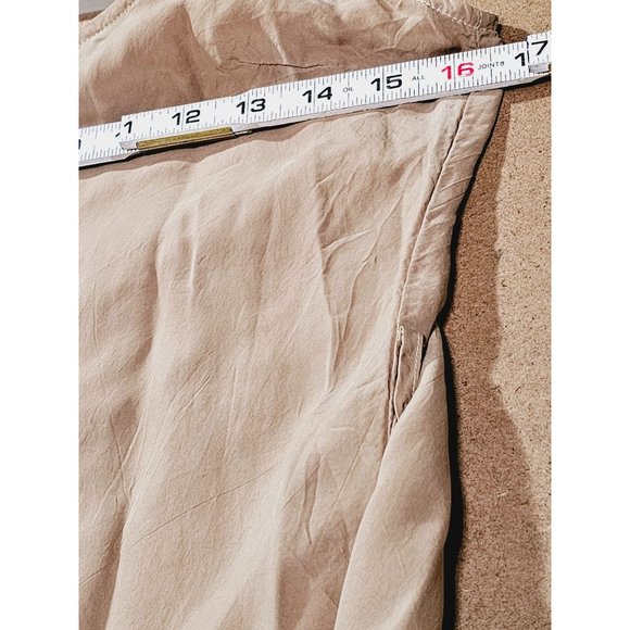 Womans Philanthropy Japanese Sand Wash Curpo Slip Dress SIze Medium Tan NEW - Picture 7 of 7